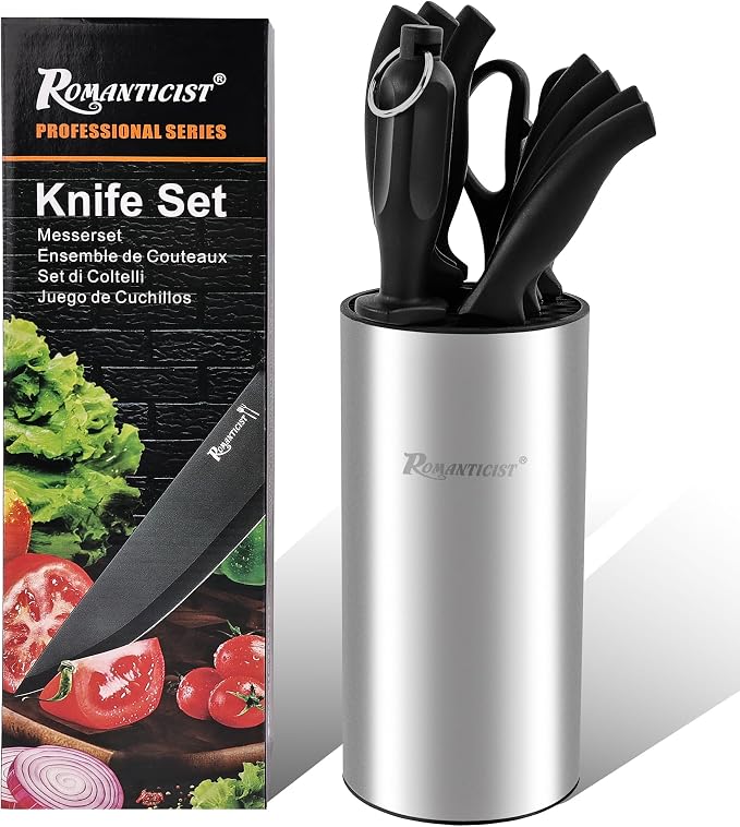 ROMANTICIST Knife Set, 10 Pieces Knife Block Set by ROMANTICIST