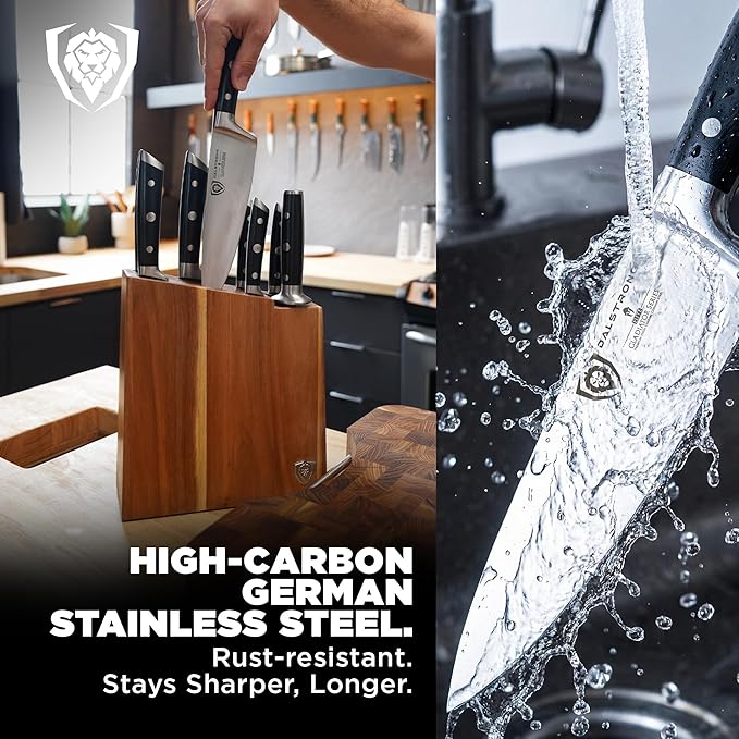 Dalstrong 8-Piece Knife Block Set — German High-Carbon Steel, Hand-Polished - Image 4