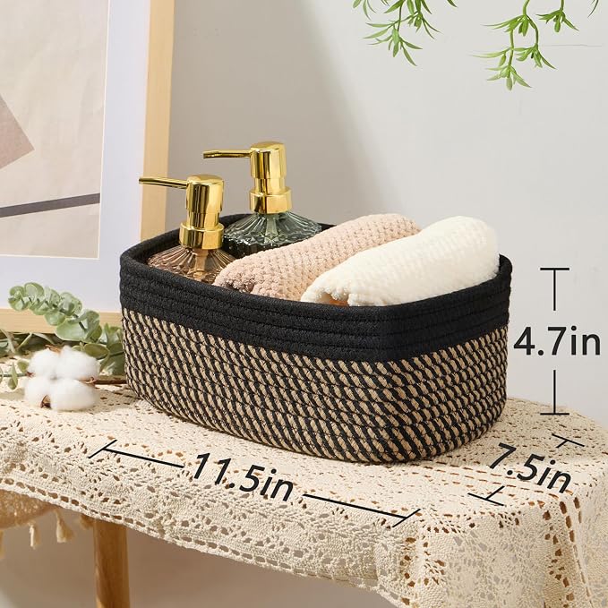 MiniArk Small Storage Baskets for Organizing | Closet Organizer Bins | Shelf - Image 3