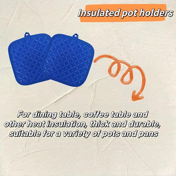 Oven Mitts and Pan Racks 4-Piece Set, Extended Kitchen Oven Mitts and Pan Racks - Image 4