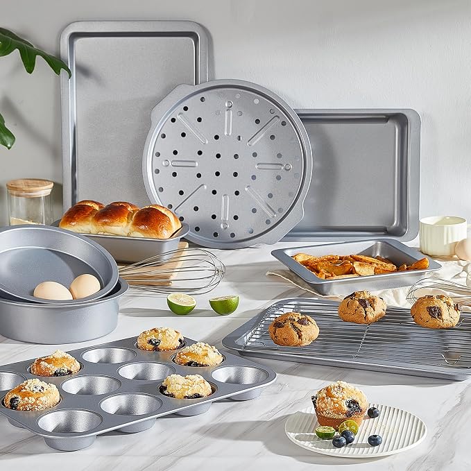 HONGBAKE Bakeware Sets, Baking Pans Set, Nonstick Oven Pan - Image 2