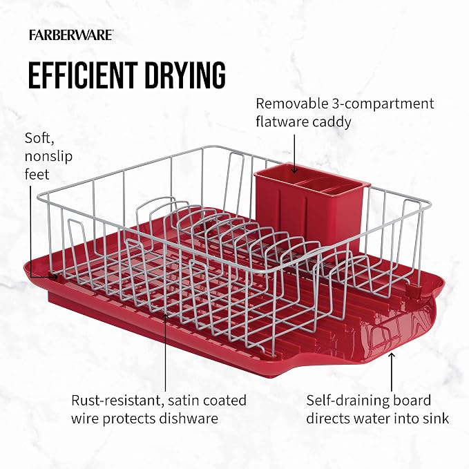 Farberware Classic Large Rust Resistant Full Dishrack - Image 9