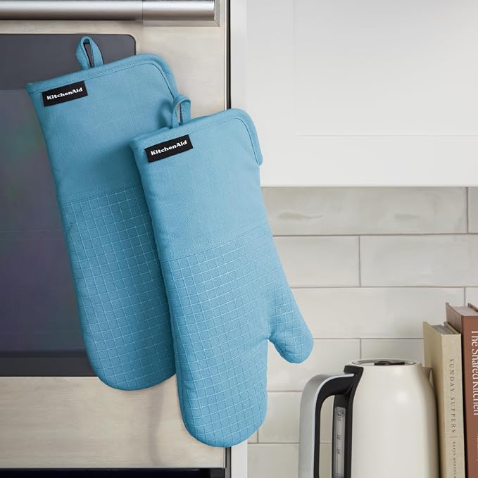 KITCHENAID Gourmet Series Gridlines Oven Mitts 2-Pack Set, Heat Resistant up to - Image 5