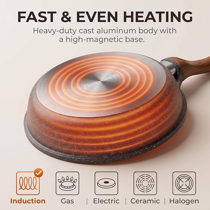 YASHE 11 Inch Nonstick Saute Pan - Image 4