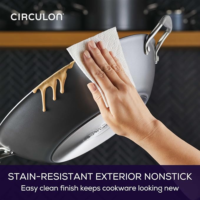 Circulon A1 Series w/ScratchDefense Nonstick Induction Wok - Image 8
