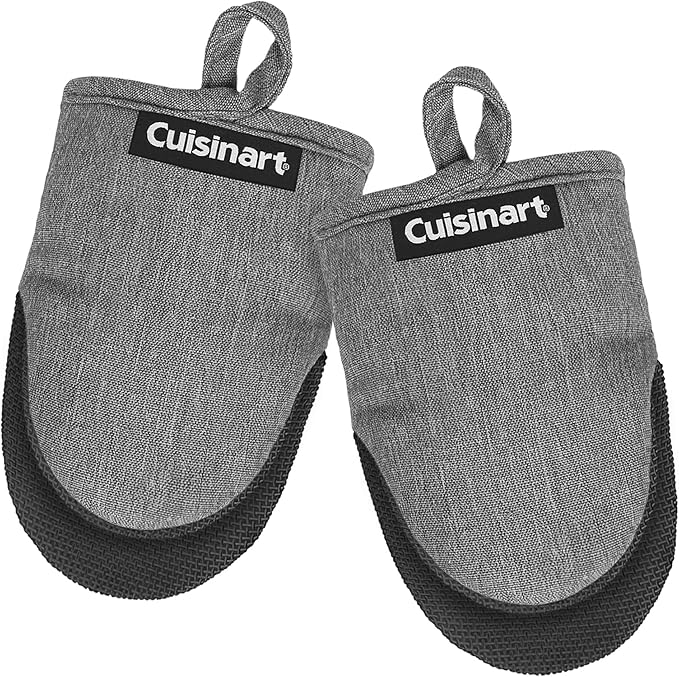 Cuisinart Mini Oven Mitts – 5.5” x 7” Heat-Resistant Kitchen Mitts by BestBrands