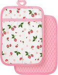 Slohif Silcone Strawberry Pot Holders by Slohif
