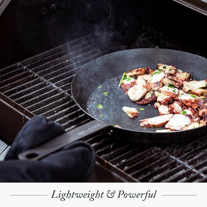 Merten & Storck Pre-Seasoned Carbon Steel 10” Frying Pan Skillet, Use on - Image 8