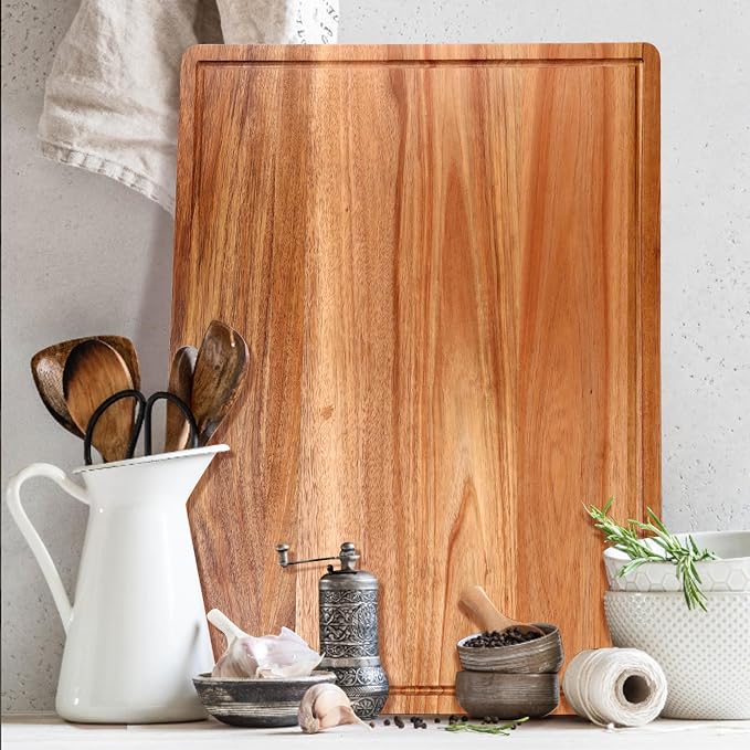 24"x18" XXL Extra Large Acacia Wood Cutting Boards - Image 6