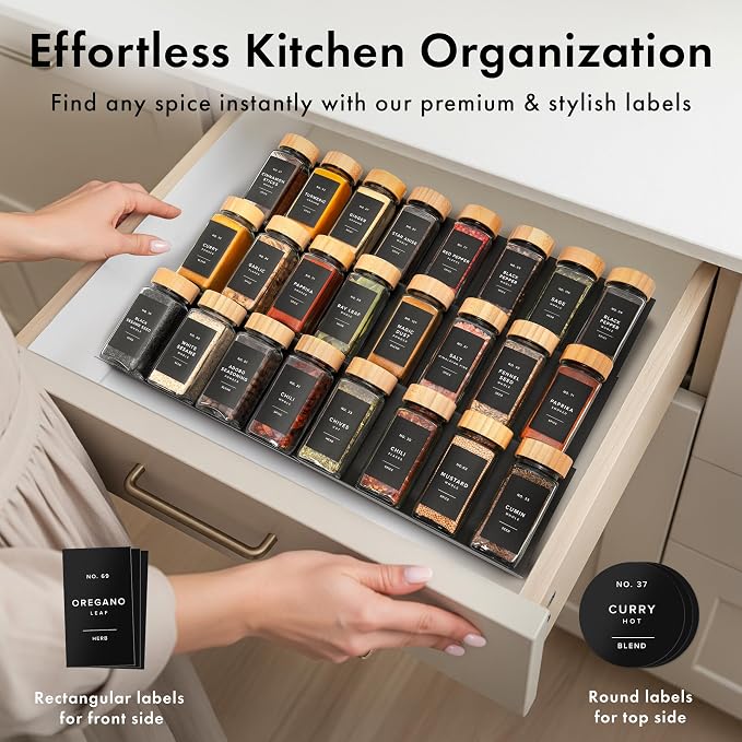 EDELHAUS® Square Spice Jars - Image 3