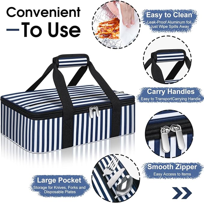 Insulated Casserole Carrier, Portable Casserole Carrier - Image 2