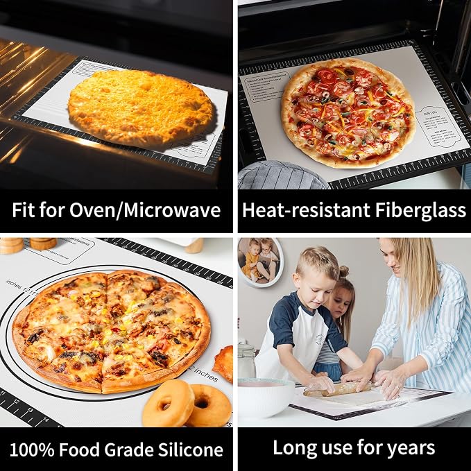 Non-stick Pastry Mat, Silicone Baking Mat - Image 5
