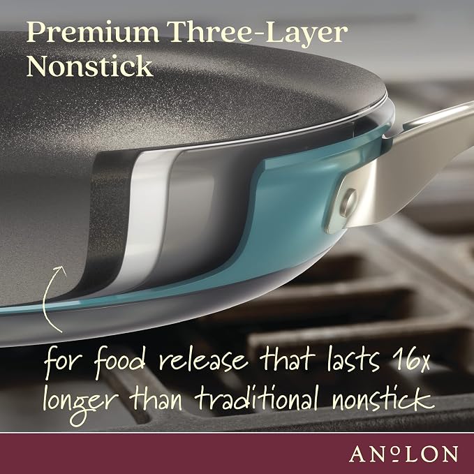 Anolon Achieve Hard Anodized Nonstick Saucepot - Image 4