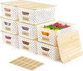 8 Pack Plastic Storage Bins by Unknown