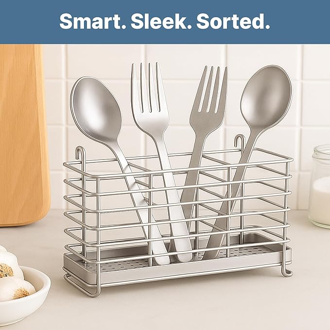 KESOL 304 Stainless Steel Utensil Drying Rack - Image 6