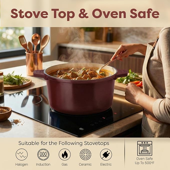 Gotham Steel 5 Qt Lightweight Dutch Oven Pot - Image 7