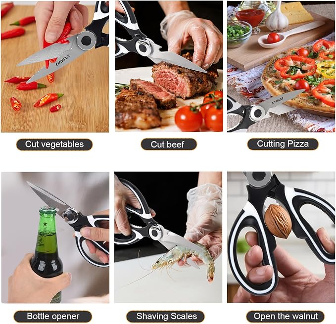Kitchen Scissors Utility Chopping Scissor Professional Shears - Image 3