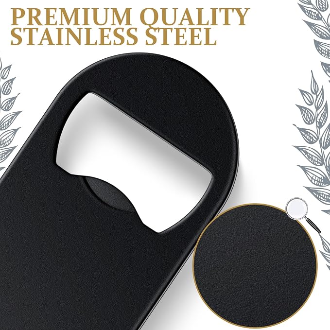 Remerry Bottle Openers Stainless Steel Flat Bottle Opener Bulk 3.4 x 1.3 Inches - Image 3