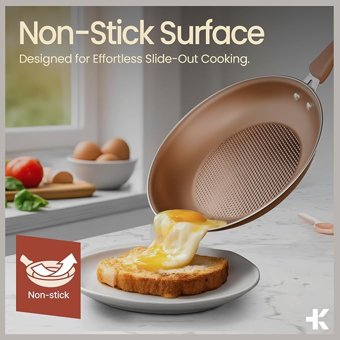 Pots and Pans Set, 23-Piece Non Stick Cookware & Bakeware Sets - Image 3