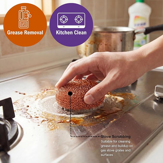 PAMI Heavy Duty Non Scratch Copper Scrubbers - Image 6