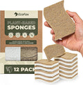 Plant-Based Kitchen Sponges | USDA Biobased Certified | FSC & PETA Approved | by EcoFox