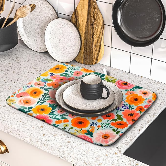 Spiral Flower Dish Drying Pad - Image 5