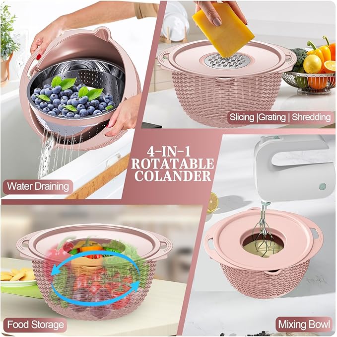 4-1 Strainer Bowl with Lid Set - Image 4