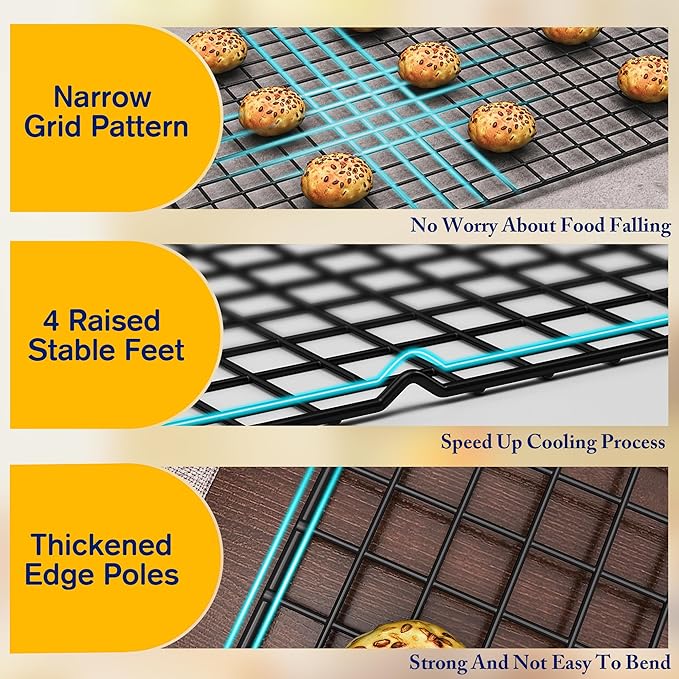 2PCS Cooling Racks for Cooking and Baking - Image 3