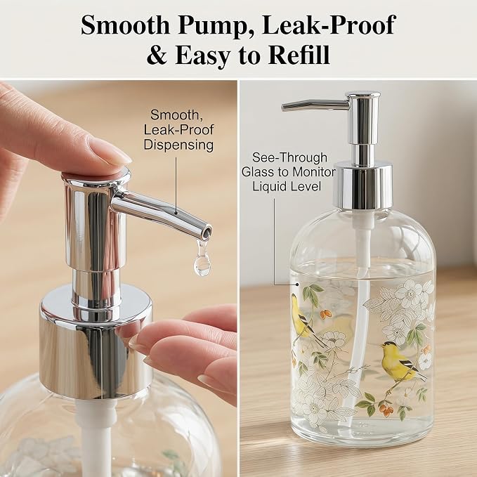 Topadorn 17oz Glass Soap Dispenser - Image 8