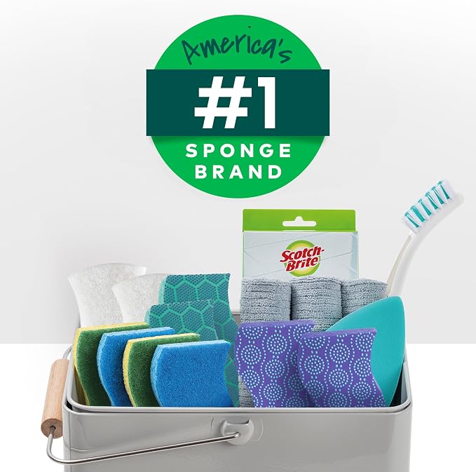 Scotch-Brite Odor Resist Heavy Duty Scrub Sponge, Dishwasher-Safe Kitchen - Image 14