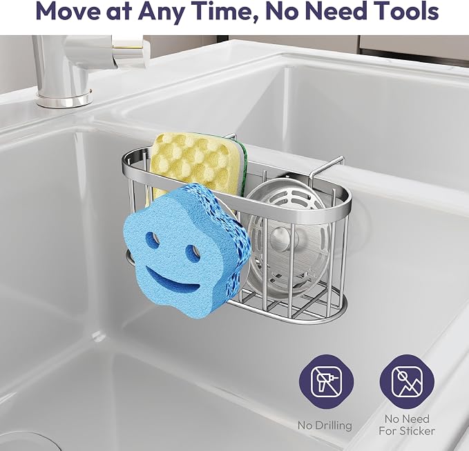 SWTYMIKI Sponge Holder for Kitchen Sink - Image 6