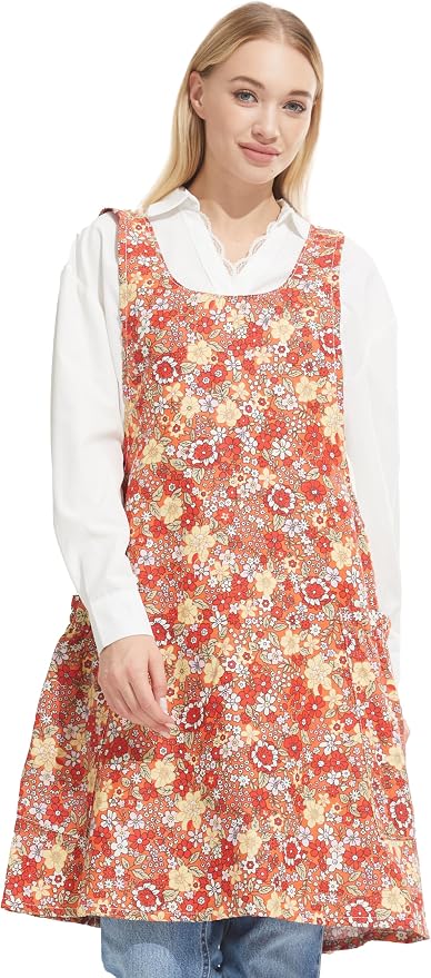 Cozy Adjustable Cross Back Aprons by APRONNER