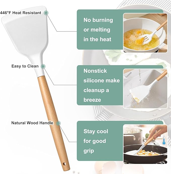 E-far White Cooking Utensils Set - Image 4