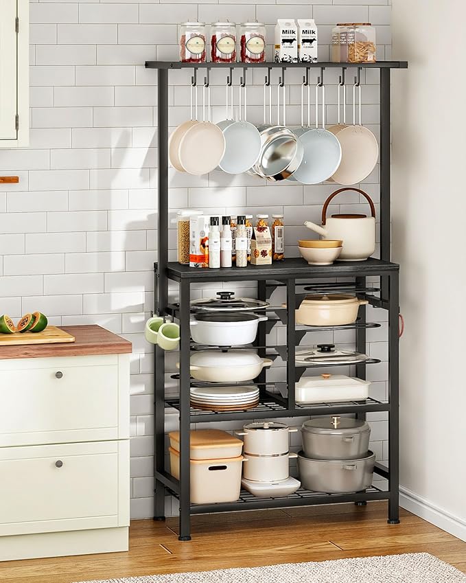 CHOEZON Pots and Pans Organizer Rack, Kitchen Bakers Rack, Kitchen Island Table by Choezon