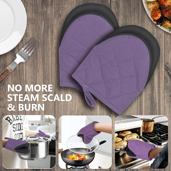 1 Pair Short Oven Mitts - Image 7