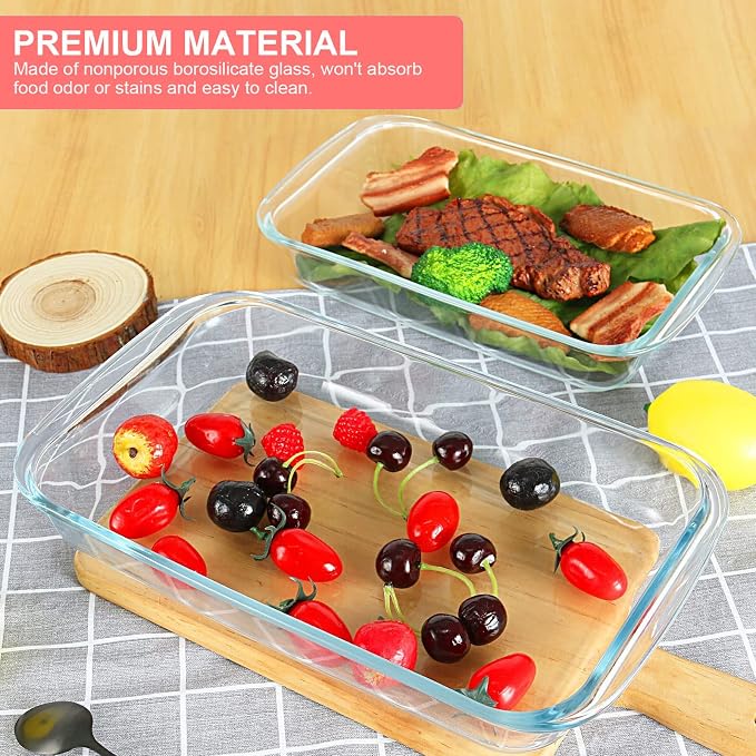 KOMUEE 8 Pieces Glass Baking Dish - Image 6