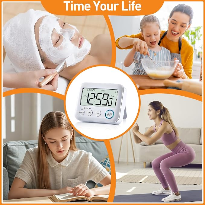 Digital Kitchen Timer Alarm Clock - Image 6