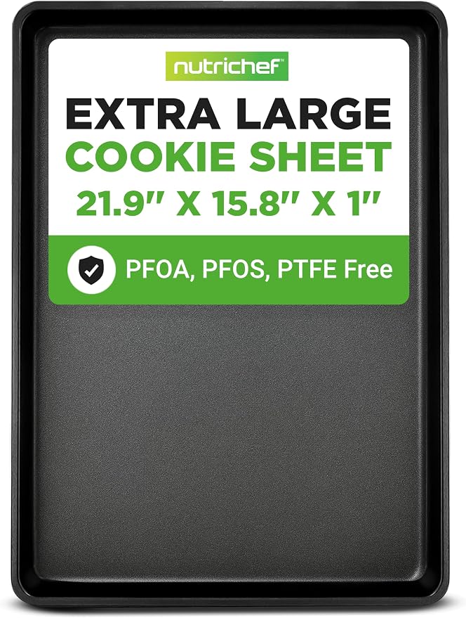 NutriChef Nonstick XL Cookie Sheet Baking Pan by NutriChef%E2%84%A2Kitchen