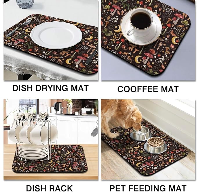 Dish Drying Mat for Kitchen Counter 2 Pack - Image 6