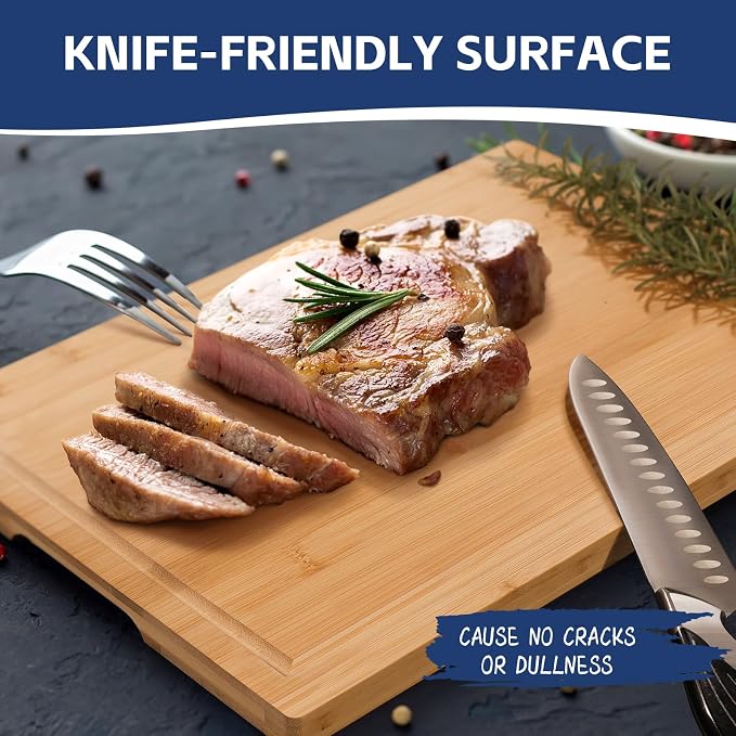 Hiware 3-piece Bamboo Cutting Boards - Image 4