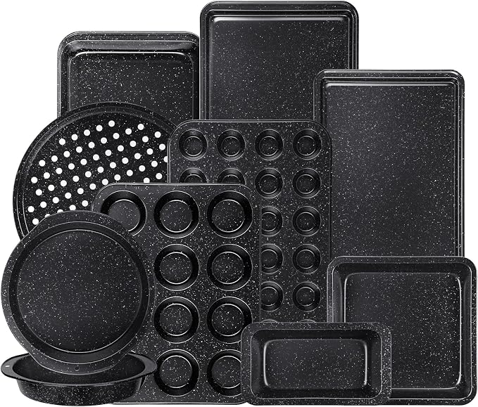 Terlulu 10-Piece Baking Pans Set, Bakeware Sets Nonstick, Baking Set by Terlulu