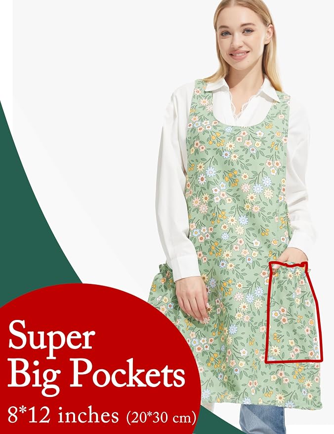 Cozy Adjustable Cross Back Aprons - Image 3