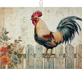 Vintage Rooster Dish Drying Mat by MOUNTANLLY