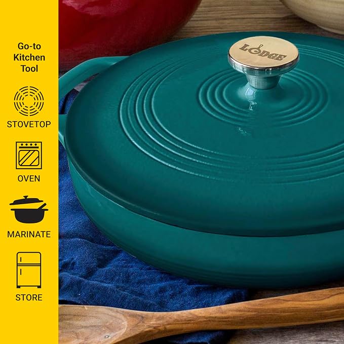 Lodge Essential Enamel Braiser - Image 3