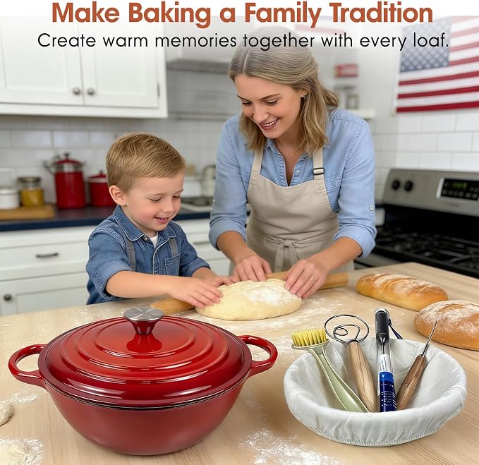5QT Enameled Cast Iron Dutch Oven - Image 8