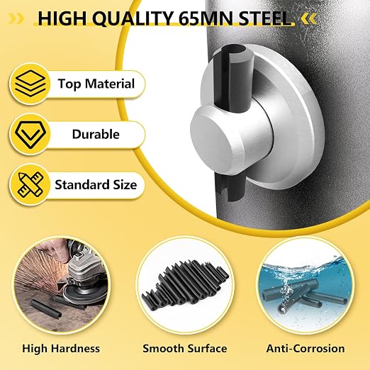 274Pcs Roll Pins Assortment, 65Mn Steel Black Roll Pins - Image 3