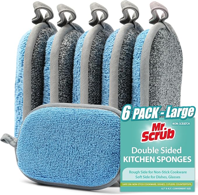 All-Purpose Sponges Kitchen, Non Scratch Dish Sponge by MrScrubCleaninghelpers