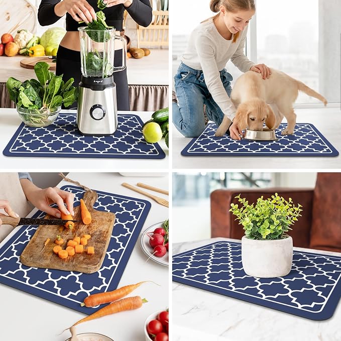 WISELIFE Dish Drying Mat Super Absorbent Drying Mat Large Dish Drying Mats - Image 6