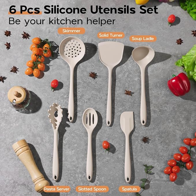 Onader Kitchen Utensils Set, Silicone Non Toxic Cooking Utensils - Image 8