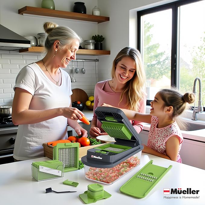 Mueller Pro-Series 10-in-1, 8 Blade Vegetable Chopper, Onion Mincer, Egg Slicer - Image 9